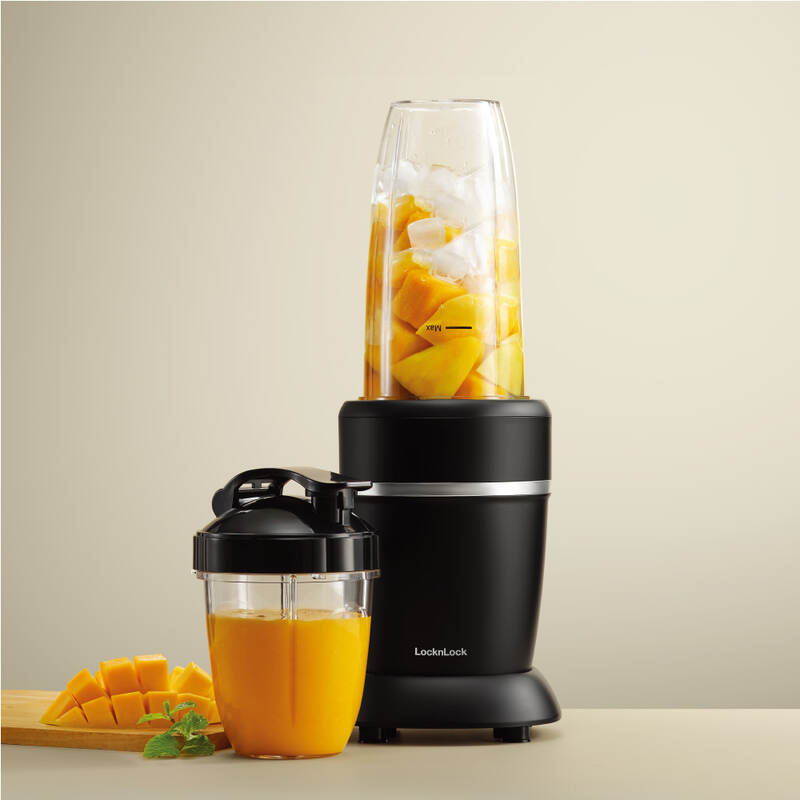 Máy xay sinh tố Locknlock 950ml Duo Turbo Blender- Màu đen - EJM452BLK, , large image number null